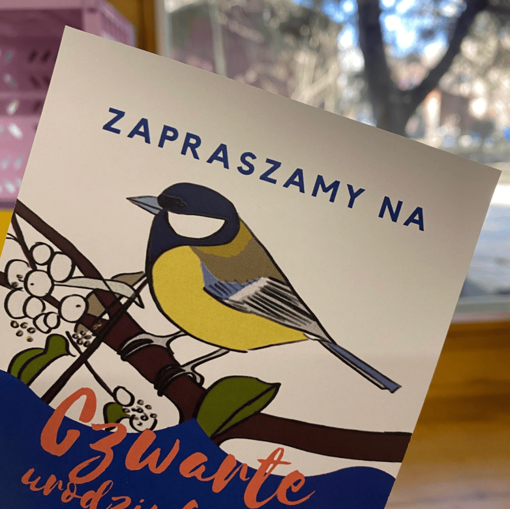 autorska ilustracja sikorka bogatka